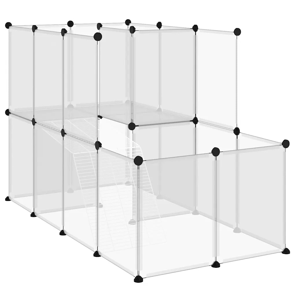 Gabbia per Piccoli Animali Trasparente 142x74x93cm PP e Acciaio CFW3709242