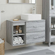 Set di mobili per il bagno 2 pcs Sonoma grigio 3403885