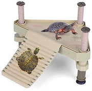 Piattaforma Schildpad Drijvend - Kunststof - Con Sgabello - Con Funzione di Sgancio - Adatto per 5-14 cm - Dimensioni della Piattaforma 21 x 18,5 cm - Sgabello per Schildpad