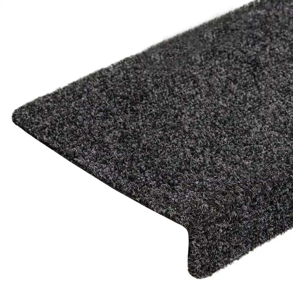 vidaXL Tappetini per scale autoadesivi 20 pz 65x21x4 cm Grigio Bordo rettangolare