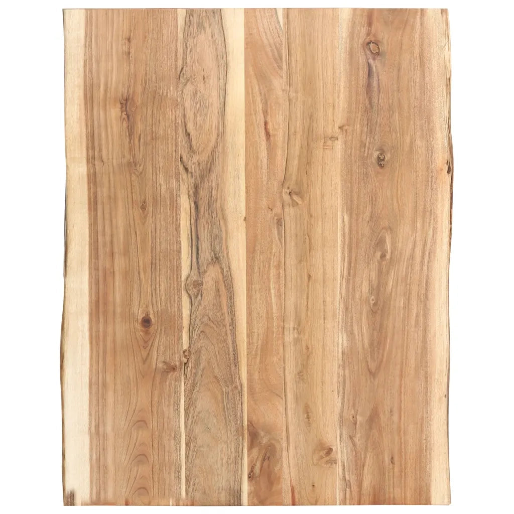Piano del Tavolo in Legno Massello di Acacia 80x(50-60)x3,8 cmcod mxl 97061