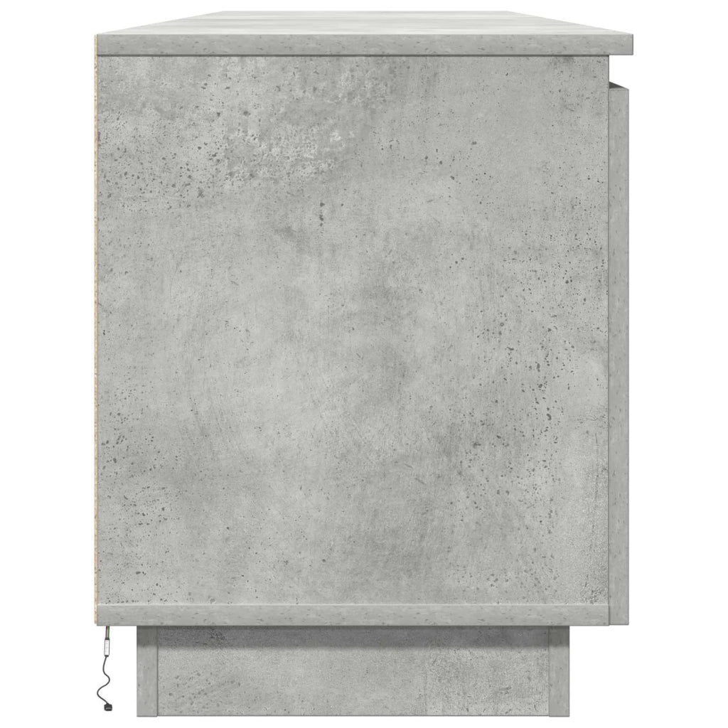 Mobile TV-Credenza per TV Grigio cemento 180 x 38 x 49 cm Legno multistrato