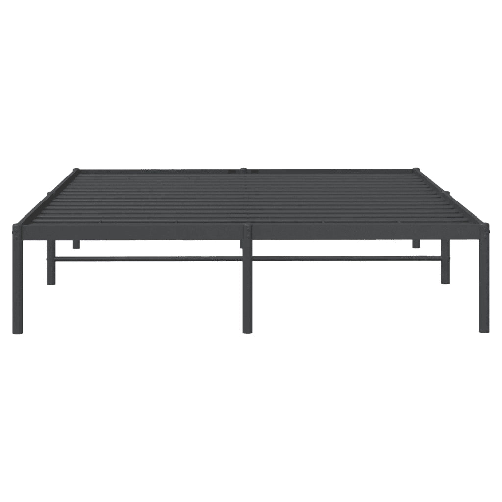 Giroletto-Struttura Letto in Metallo Nero 150x200 cm 562761