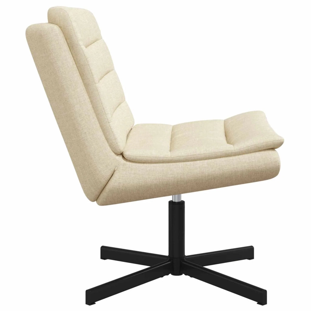 Sedia girevole Crema 63 x 75 x 76 cm Tessuto CFW1298262
