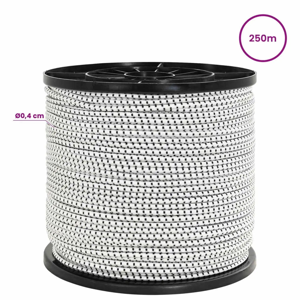 Corde Bungee 4 mm Nero e Bianco PP e gomma 42047641