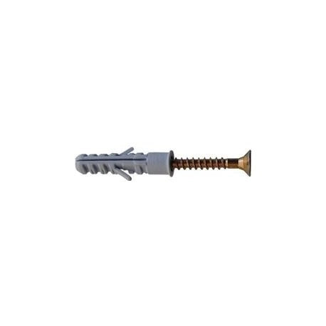 TASSELLO A ESPANSIONE CON COLLARINO IN NYLON  Ø 6x30 mm - vite-screw 5,0x40 mm - 200 pezzi- AKIFIX