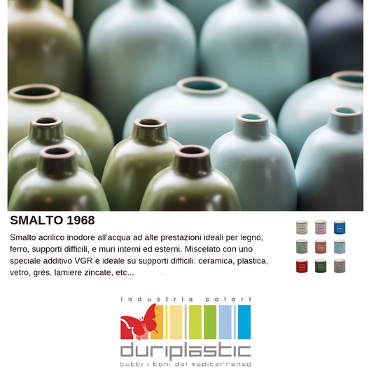 Smalto1968 base acqua vgr piastrelle ceramiche supporti difficili l 0.5 *** colore- tortora, confezione 1