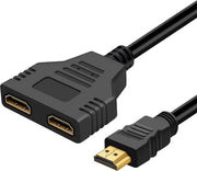 Divisore HDMI a Cavo - Maschile a Doppio Femminile - Risoluzione 1080P - 1 a 2 - Ideale per Multipli Apparecchi