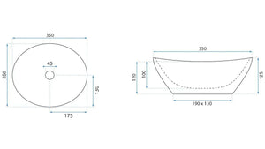 Lavabo Da Appoggio Rea Sofia Mini Grigio