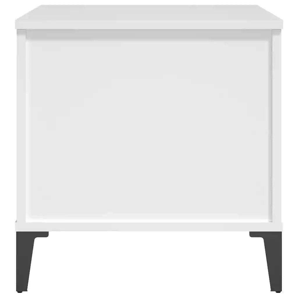Tavolino da Salotto Bianco 60x44,5x45 cm in Legno Multistrato cod mxl 15931