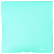 Map con chiusura in gomma per carta, cartone, materiali di scrapbook e altri hobby - Colore turchese blu - dimensione 30 x 30 cm (12 x 12 pollici)