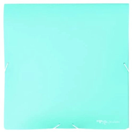Map con chiusura in gomma per carta, cartone, materiali di scrapbook e altri hobby - Colore turchese blu - dimensione 30 x 30 cm (12 x 12 pollici)