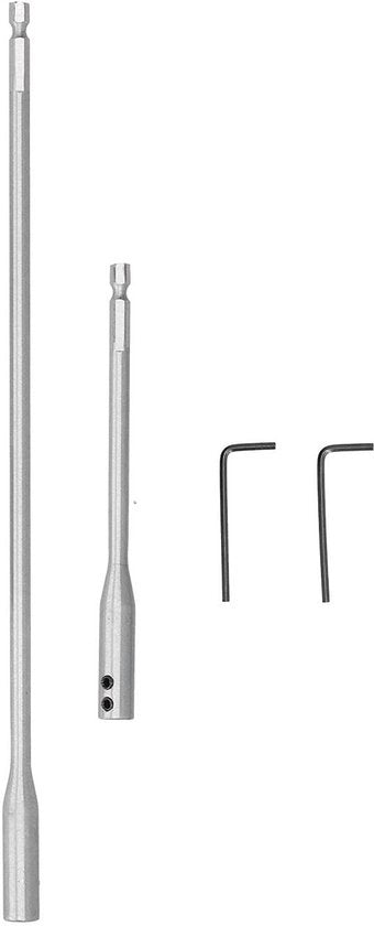 Kit di estensione per trapano 15-30cm - Acciaio inossidabile - Trapano a 6 facce - Portatile - Viti/Viti a stella - Maggior stabilità - Accessorio per trapano