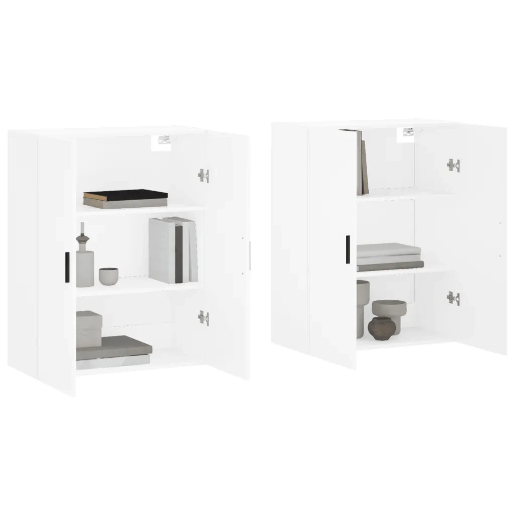 Mobili a Parete 2 pz Bianchi 69,5x34x90 cmcod mxl 71420