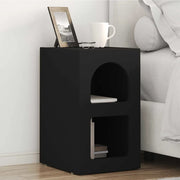 Comodino 2 pcs Nero 29,5 x 33,5 x 50 cm Legno multistrato 891227