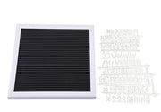 Lettera Personalizzabile per Muro - Creativo - Nero/Bianco - Rimovibile - Montaggio sulla Parete - Incluso Alfabeto/Numeri - Materiale di Alta Qualità - Tabella Personalizzabile