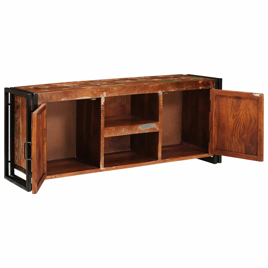 Mobile TV con lo scaffale Multicolore legno massello di riciclo 4104753