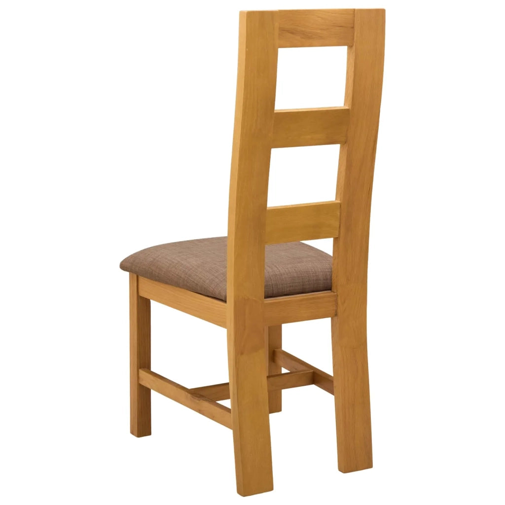 Sedia da pranzo 2 pcs Legno di Quercia Massello Grigio 42039164