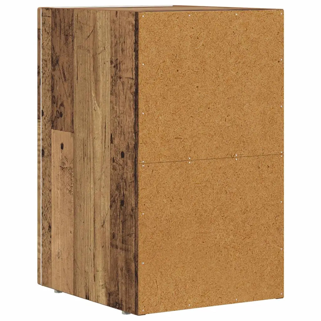 Comodino 2 pz-Set di 2 Tavolino da notte Legno vecchio 29.5 x 35 x 50 cm