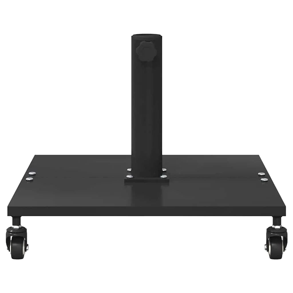 Pratica base quadrata per ombrellone da giardino 45 x 45 x 31,5 cm acciaio nero 02_0058926