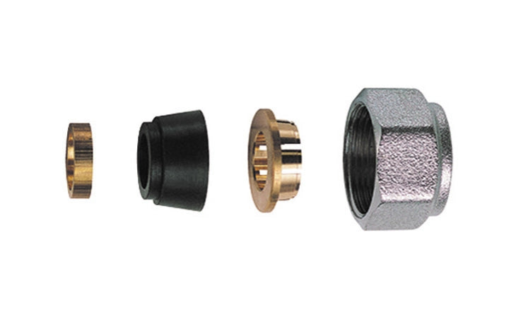 KIT DI TENUTA IN GOMMA A COMPRESSIONE PER TUBO RAME 4 PZ- Diam. 14- S.F.- pezzi 1