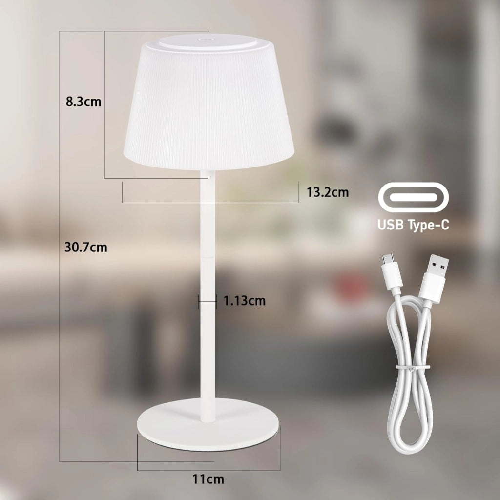 ZMH Lampada da tavolo LED moderna touch dimmerabile 3600mAh batteria per soggiorno