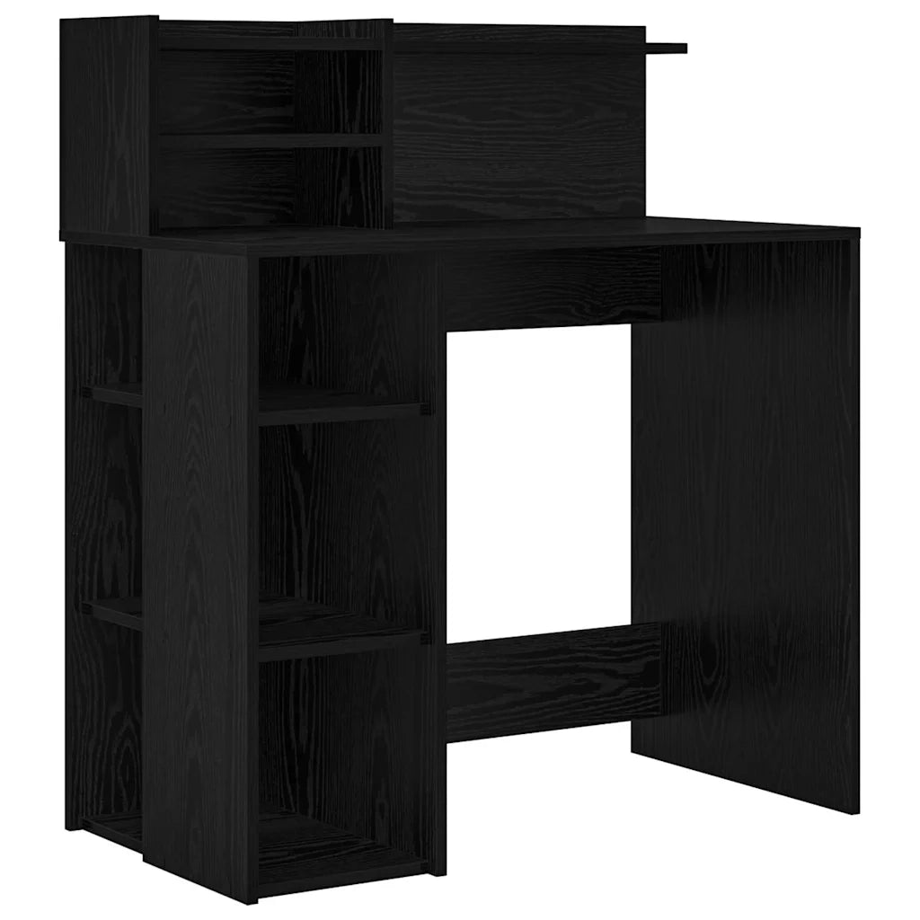 Scrivania Rovere Nero 90 x 48 x 101,5 cm Legno multistrato 869523