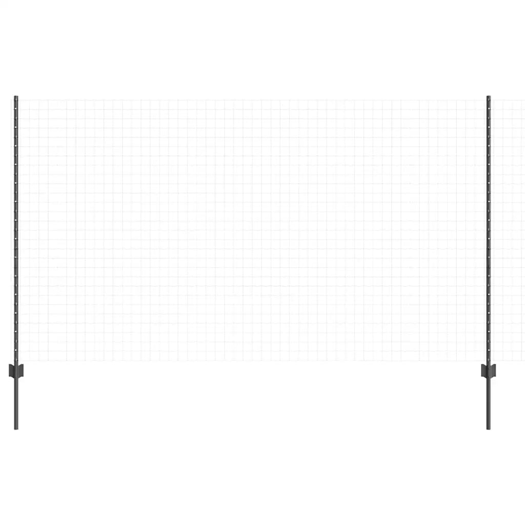 Palo della recinzione 11 pz Grigio 140 cm Acciaio CFW3365561