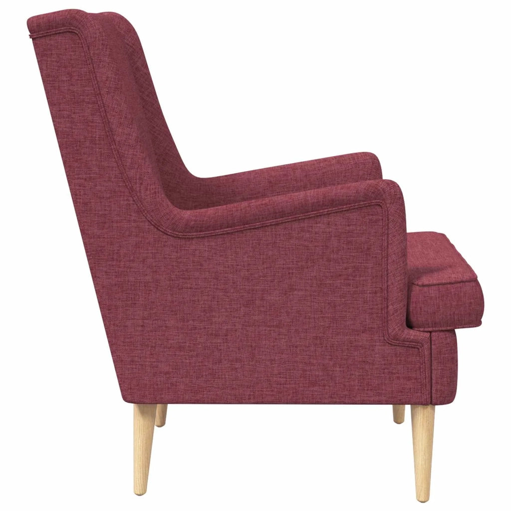 Poltrona | Sedia Relax Rosso Vino Tessuto