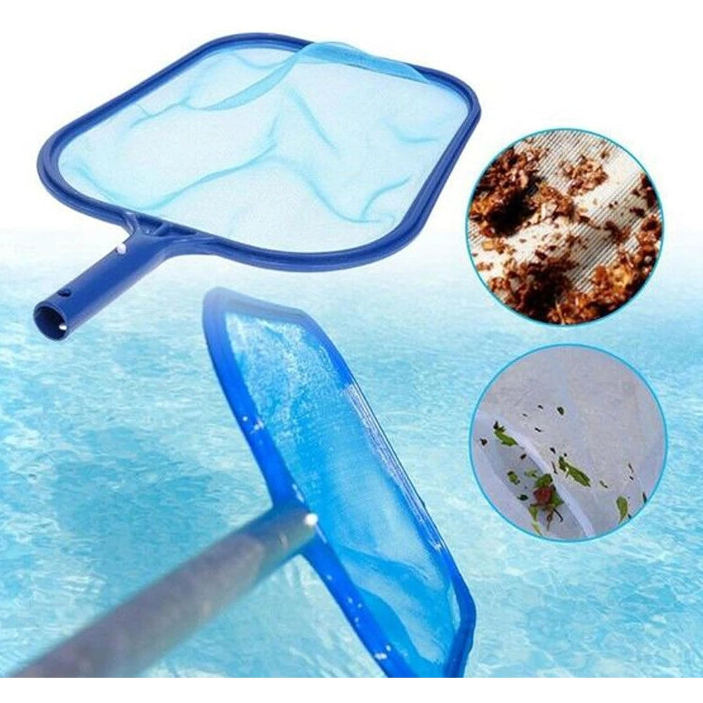 Trade Shop - Retino Per Pulizia Foglie Sporco Dalla Piscina Telaio A Rete Resistente 32x31cm 016138 -