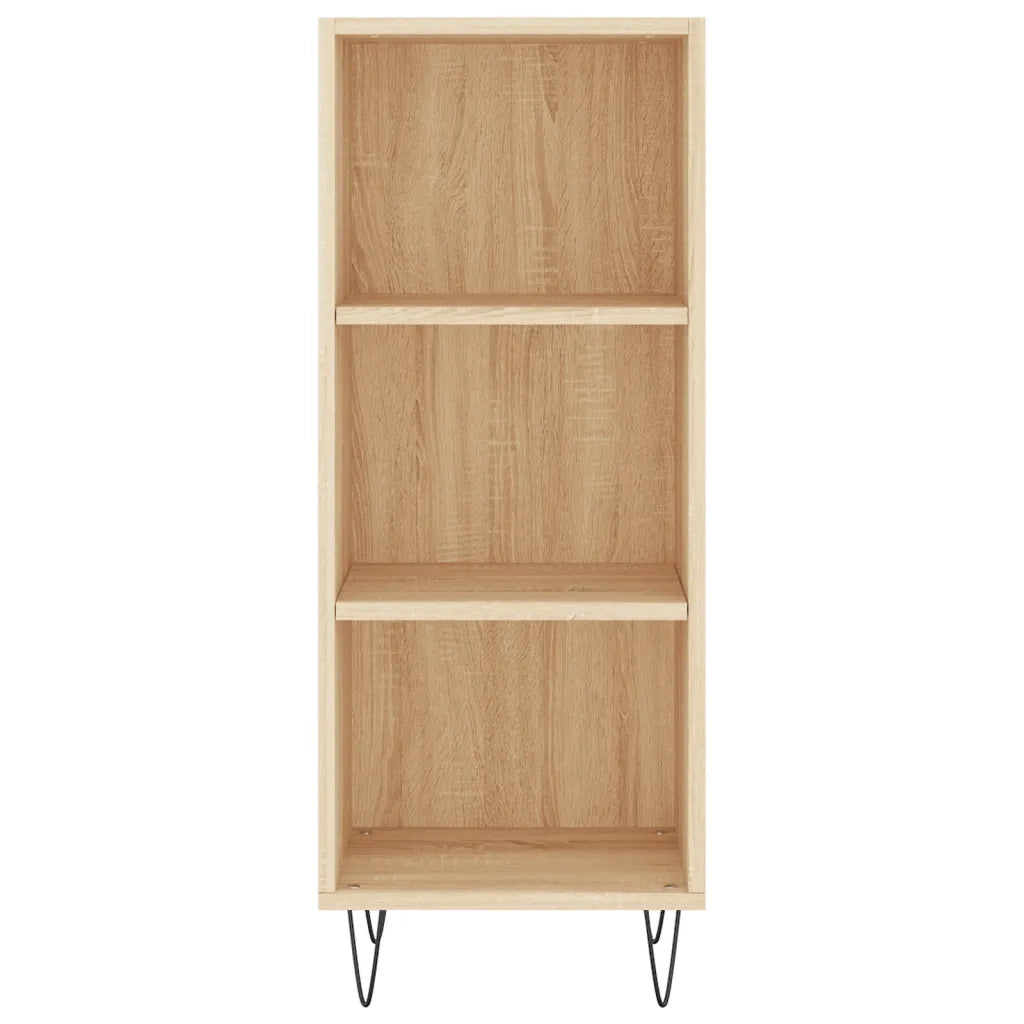 vidaXL Credenza Rovere Sonoma 34,5x34x180 cm in Legno Multistrato