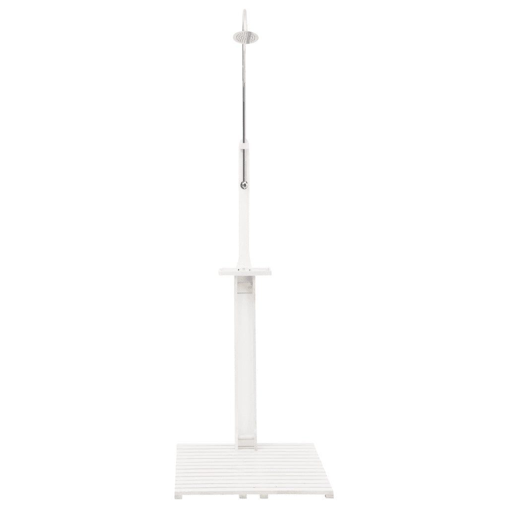 Doccia da Giardino Bianca in Legno CFW9222552