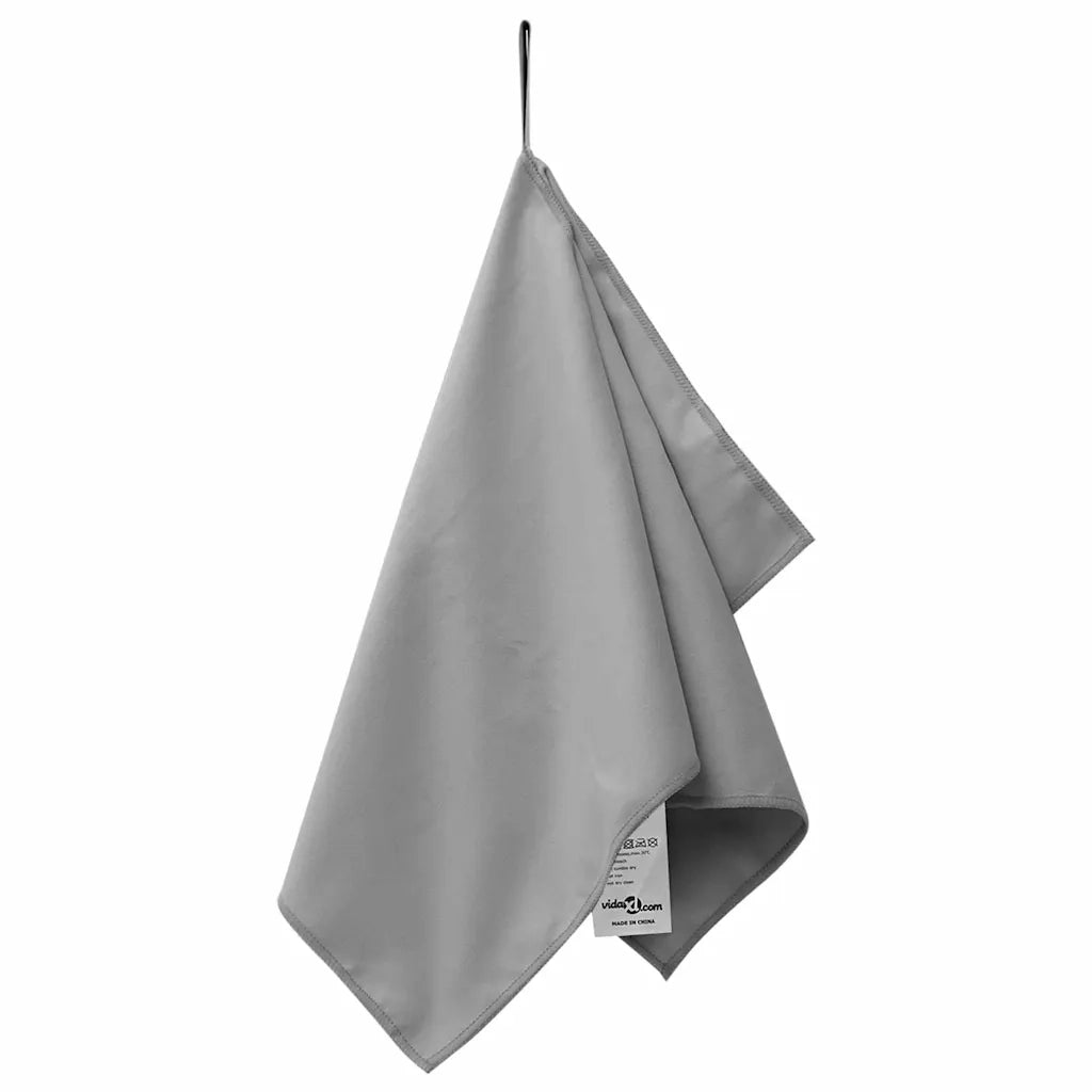 Asciugamani Sportivi 2 pz | Teli per bagno Grigio scuro 50 x 30 cm