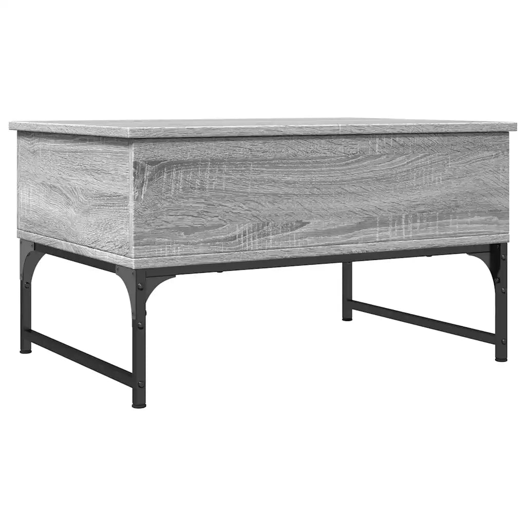 Tavolino Salotto Grigio Sonoma 70x50x40 cm Multistrato Metallocod mxl 113463