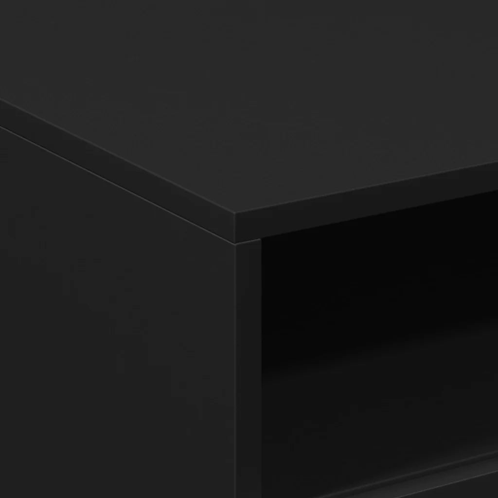 Tavolino da salotto | Tavolino da caff¨¨ | Tavolino da Soggiorno con Luci LED Nero 50x49x40 cm
