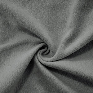 Divano angolare Cloud - Xylo - 2 posti in chenille con ampi braccioli e pouf, grigio