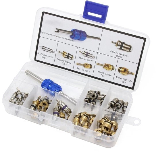Accessori di climatizzazione per auto - Ventilatore di climatizzazione R12/R134a - 40 pezzi - Kit di manutenzione - Kit di sostituzione