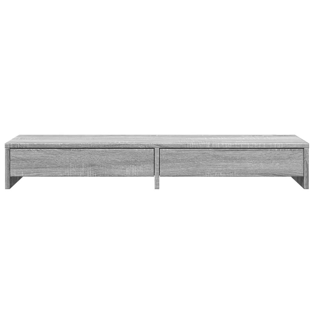 Supporto Monitor con Cassetti Grigio 100x27x15 cm in Truciolato