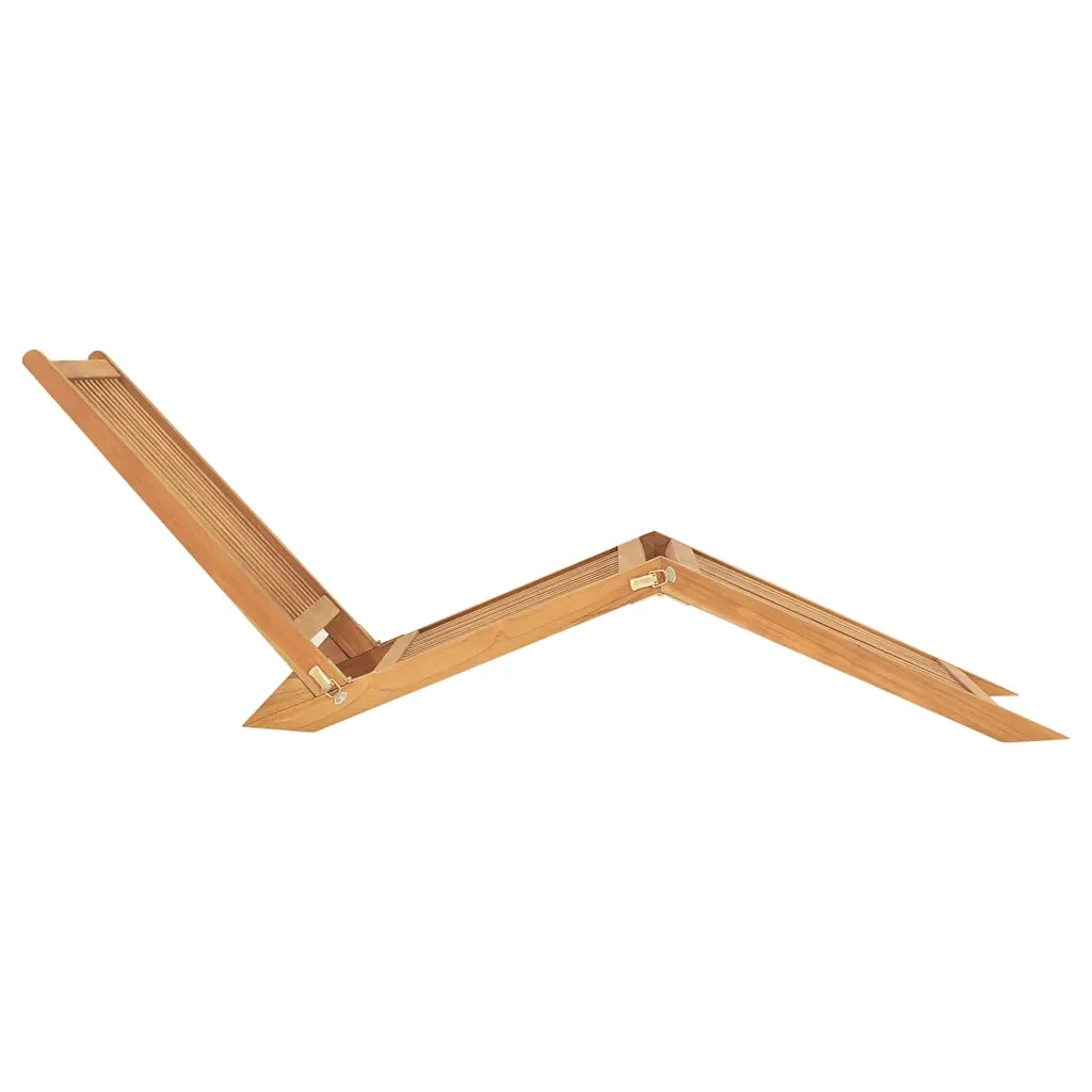 Lettino Prendisole | Sdraio da giardino | Lettino da sole in Legno Massello di Teak