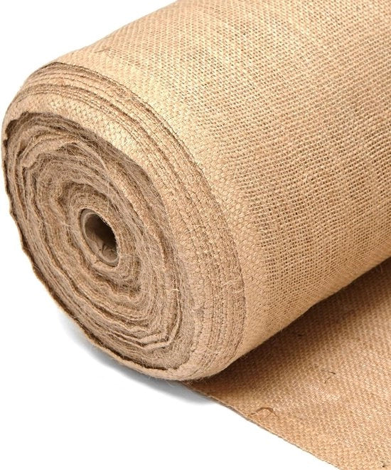 Stoffa di juta naturale tessuto Hessiano - 137 cm larghezza - 10 Oz peso - per metro - sacco artigianale - attrezzature da giardino