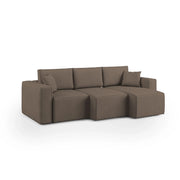 Morfeo Divano 3 sedute tessuto impermeabile 245 cm marrone