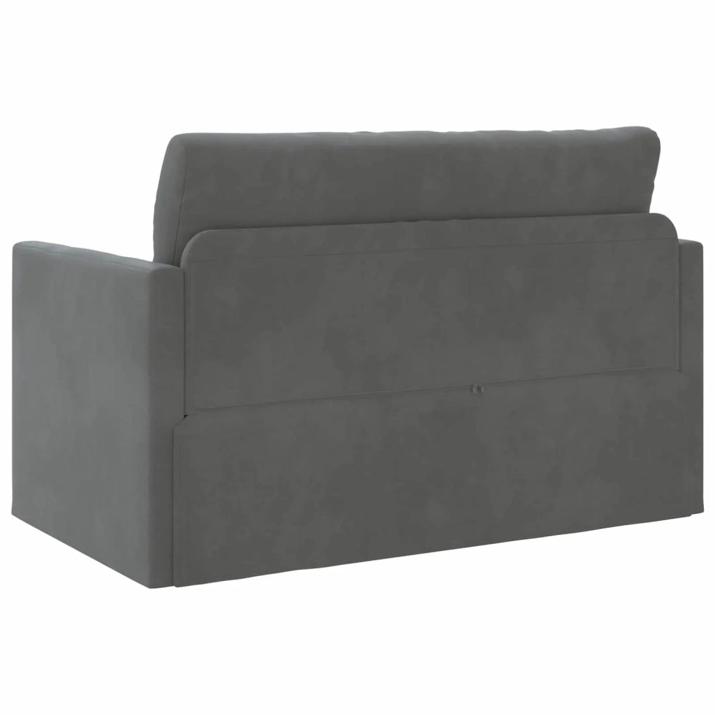 Divano letto Grigio scuro 124 x 71 x 78 cm Velluto 4106703