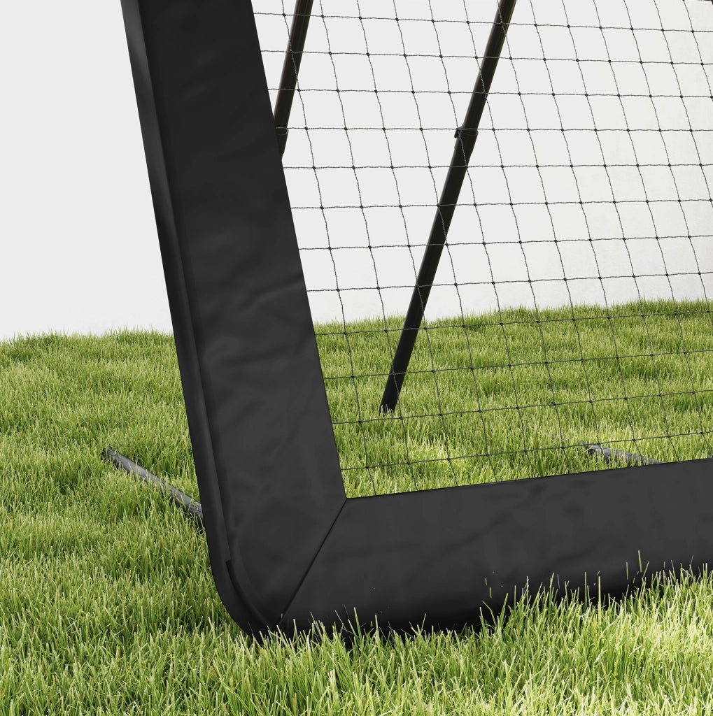 RIMBALZATORE Multiuso 128x118x108-120 cm Acciaio Nero