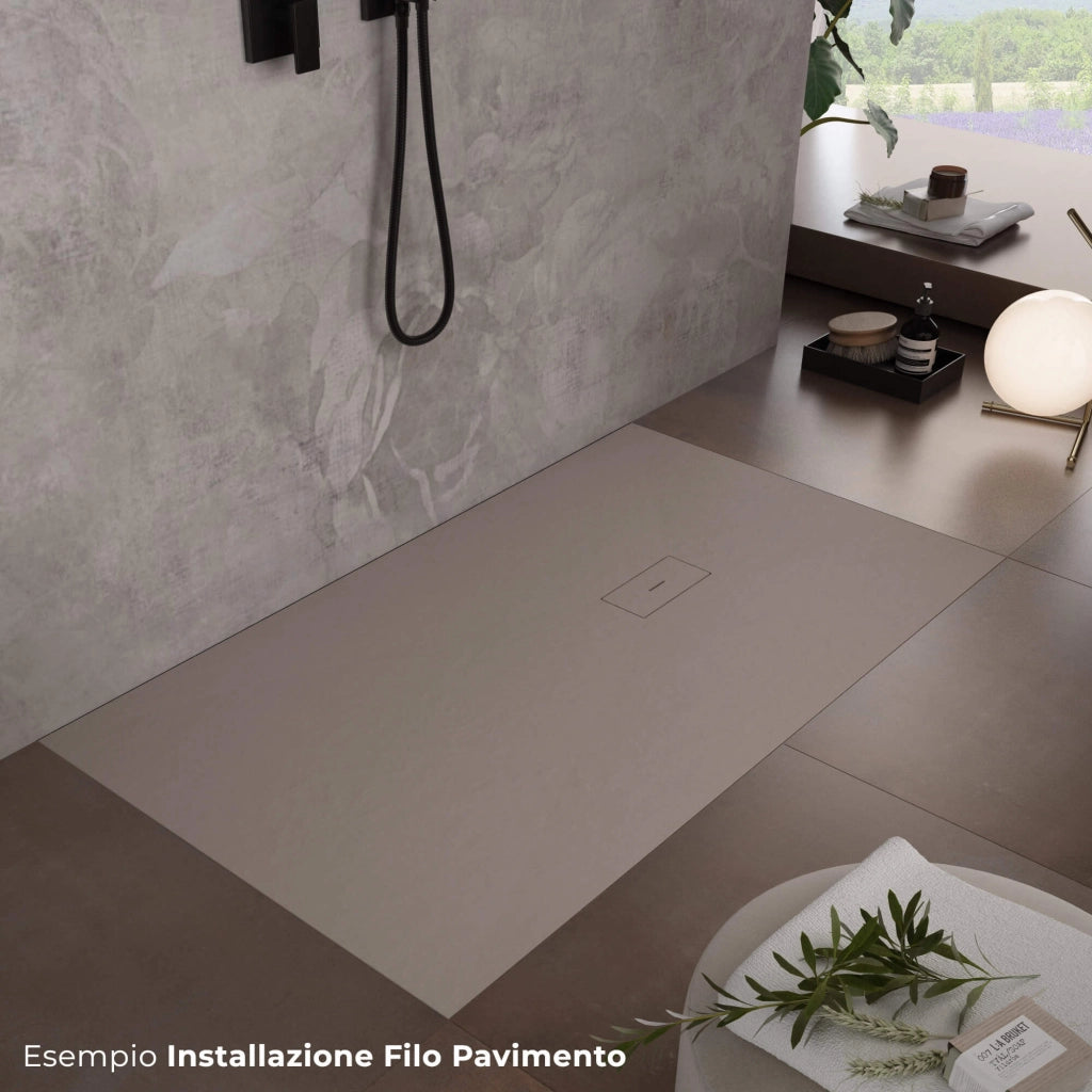 Piatto Doccia in Pietra 100x120 cm Bonussi Manila Sabbia