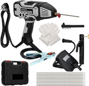 Apparecchio portatile per saldatura per elettrodi con morsa per saldatura elettrodo - adatto per stecchi di saldatura per elettrodi da 16-32 mm, con inverter a IGBT - set di saldatura elettrica portatile