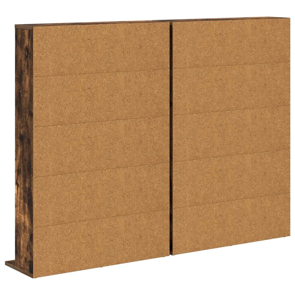 Mobile per CD 2 pz Rovere Fumo 65 x 23,5 x 97,5 cm 8012683