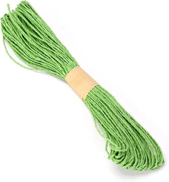 Tessuto di Juta Naturale - Papiro di Sisal a Colori - Materiale Artigianale - Juta Rustica - Stringa di Canapa Sottile - Fibra di Juta Naturale - 20M (colore: 5)