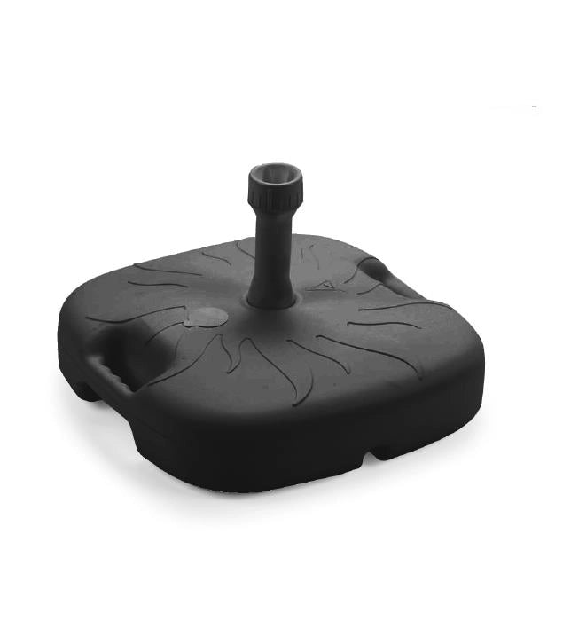 SUPPORTO BASE OMBRELLONE DA GIADINO IN PP 45 X 45 X 16 CM COLORE ANTRACITE - 18L