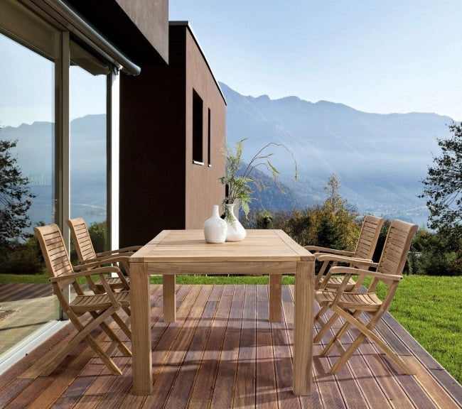 Set 2 Sedie da Giardino 58x59x91h cm con Braccioli Maryland