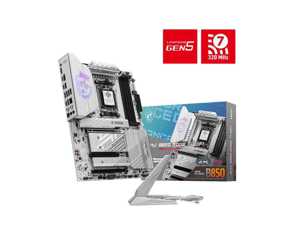 Msi mpg b850 edge ti wifi scheda madre amd b850 socket am5 atx